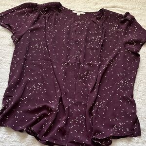 Women’s Plum Short Sleeve Blouse